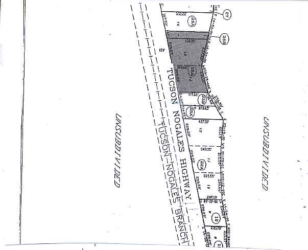 11030 S Nogales Hwy, Tucson, AZ for sale Plat Map- Image 1 of 1