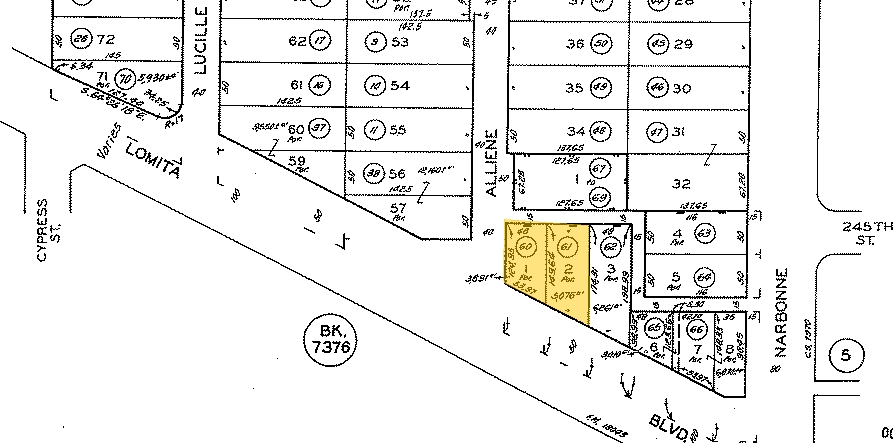 2231 Lomita Blvd, Lomita, CA for sale - Plat Map - Image 1 of 1