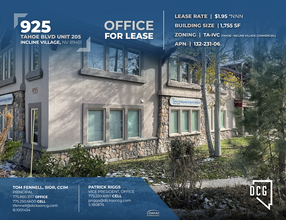 925 Tahoe Blvd, Incline Village, NV for rent Building Photo- Image 1 of 5