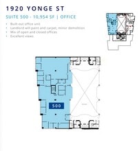 1910-1920 Yonge St, Toronto, ON to rent Floor Plan- Image 1 of 1