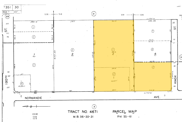 20101 S Vermont Ave, Torrance, CA for rent - Plat Map - Image 2 of 8