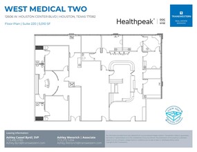 12606 W Houston Center Blvd, Houston, TX for rent Floor Plan- Image 1 of 2