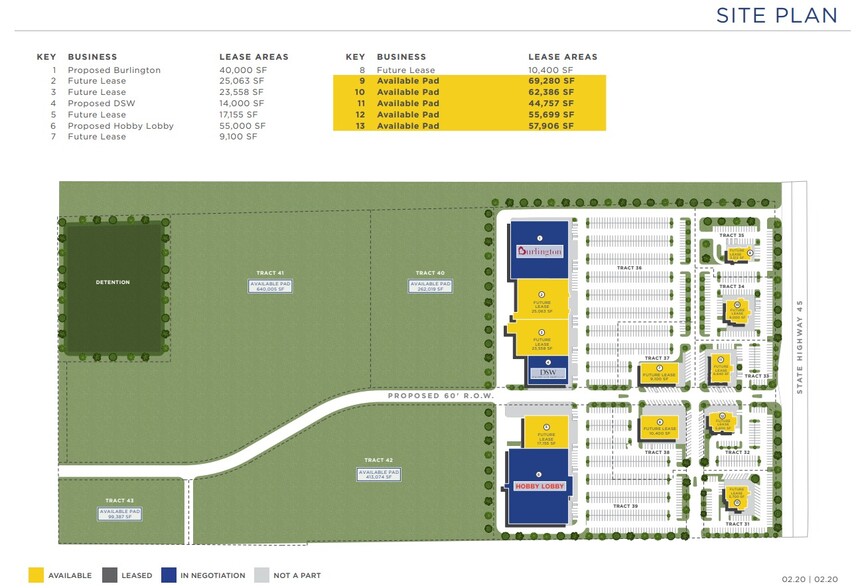 SWC State Highway 130 & State Highway 45, Pflugerville, TX for rent - Site Plan - Image 2 of 2