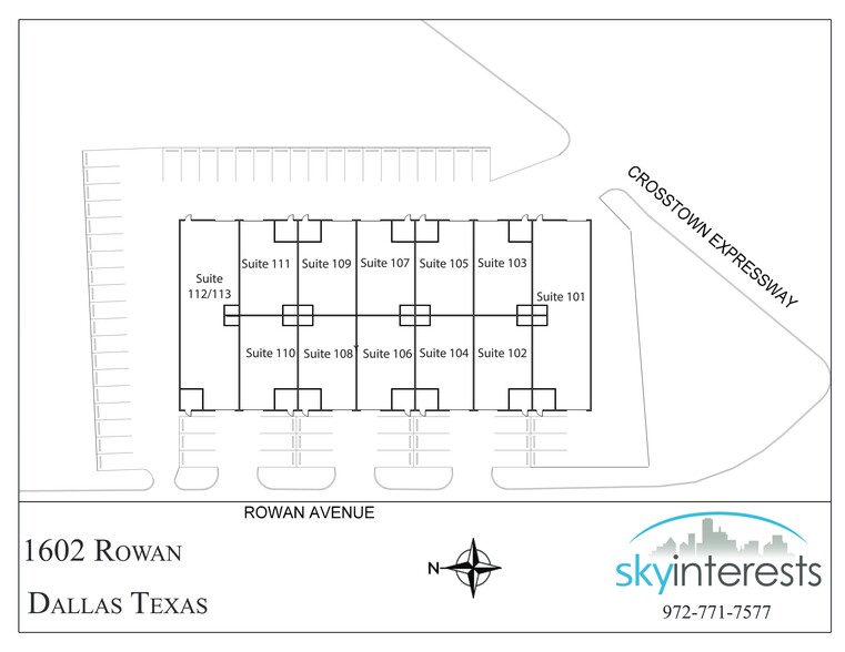 1602 Rowan Ave, Dallas, TX for rent - Site Plan - Image 3 of 3