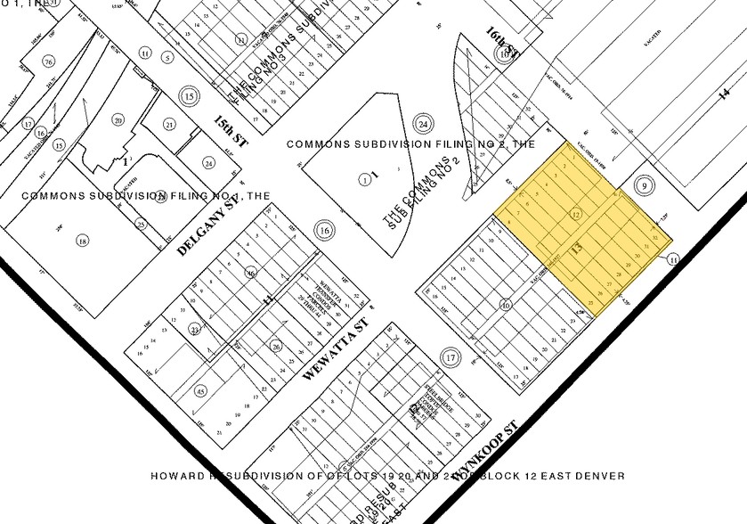 1750-1780 16th St, Denver, CO for rent - Plat Map - Image 2 of 18