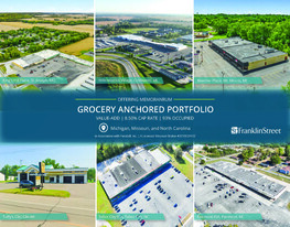 Grocery Anchored Portfolio - MI, MO, NC - Commercial Property