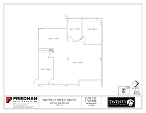 2075 W Big Beaver Rd, Troy, MI for rent Floor Plan- Image 1 of 2