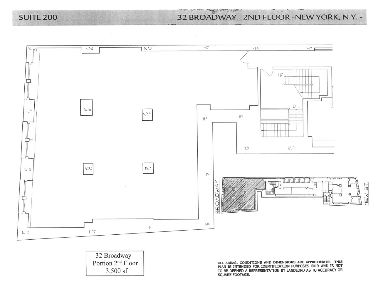 32 Broadway, New York, NY for rent Floor Plan- Image 1 of 1