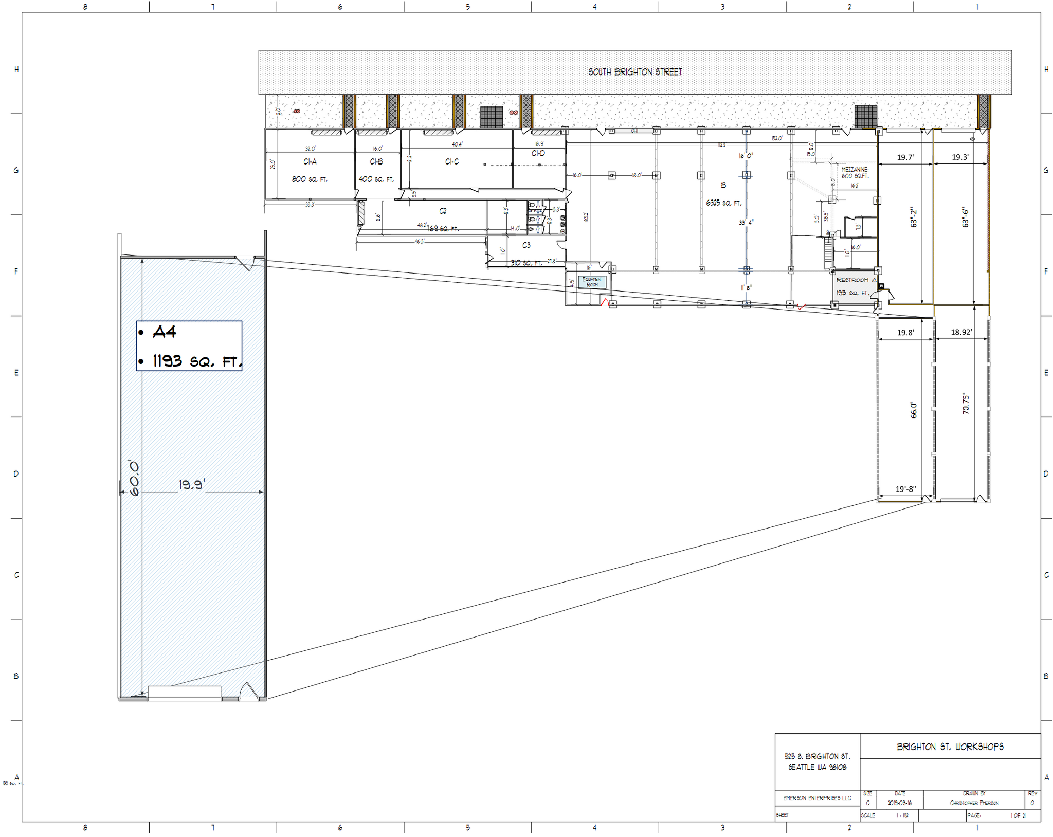 525 S Brighton St, Seattle, WA for rent Floor Plan- Image 1 of 1