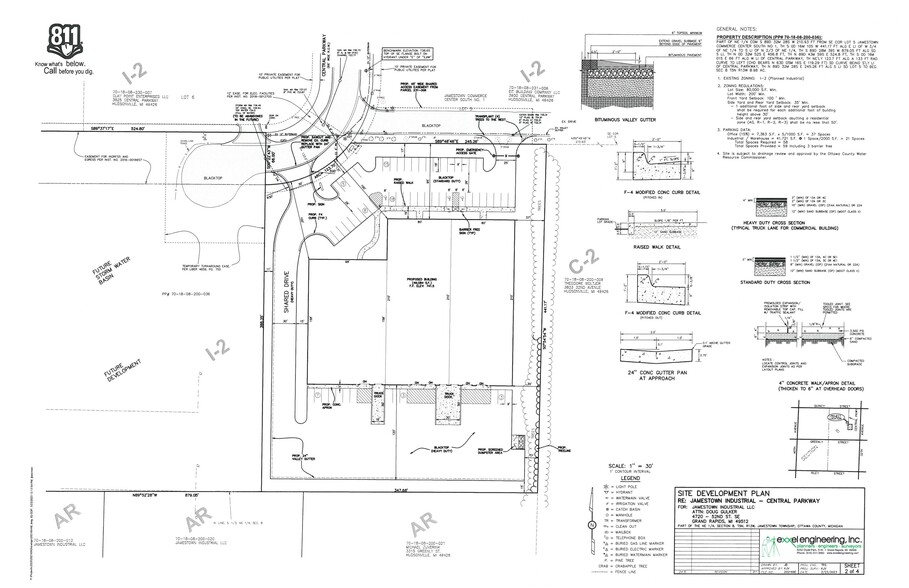 3825 Central Pky, Hudsonville, MI for rent - Site Plan - Image 2 of 2