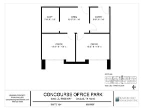 6350 LBJ Fwy, Dallas, TX to rent Floor Plan- Image 1 of 4