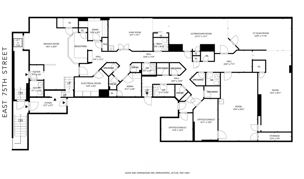 3 E 75th St, New York, NY for rent - Floor Plan - Image 2 of 11