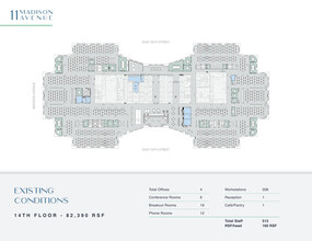 11 Madison Ave, New York, NY for rent Floor Plan- Image 2 of 2