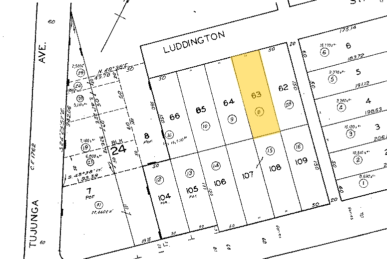 11374 Luddington St, Sun Valley, CA for sale - Plat Map - Image 2 of 2