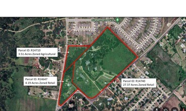 S Old Stagecoach Rd, Kyle, TX - aerial  map view