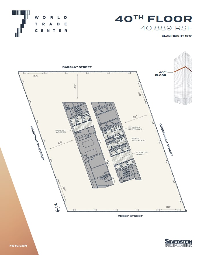 7 World Trade Center, New York, NY to rent Floor Plan- Image 1 of 4