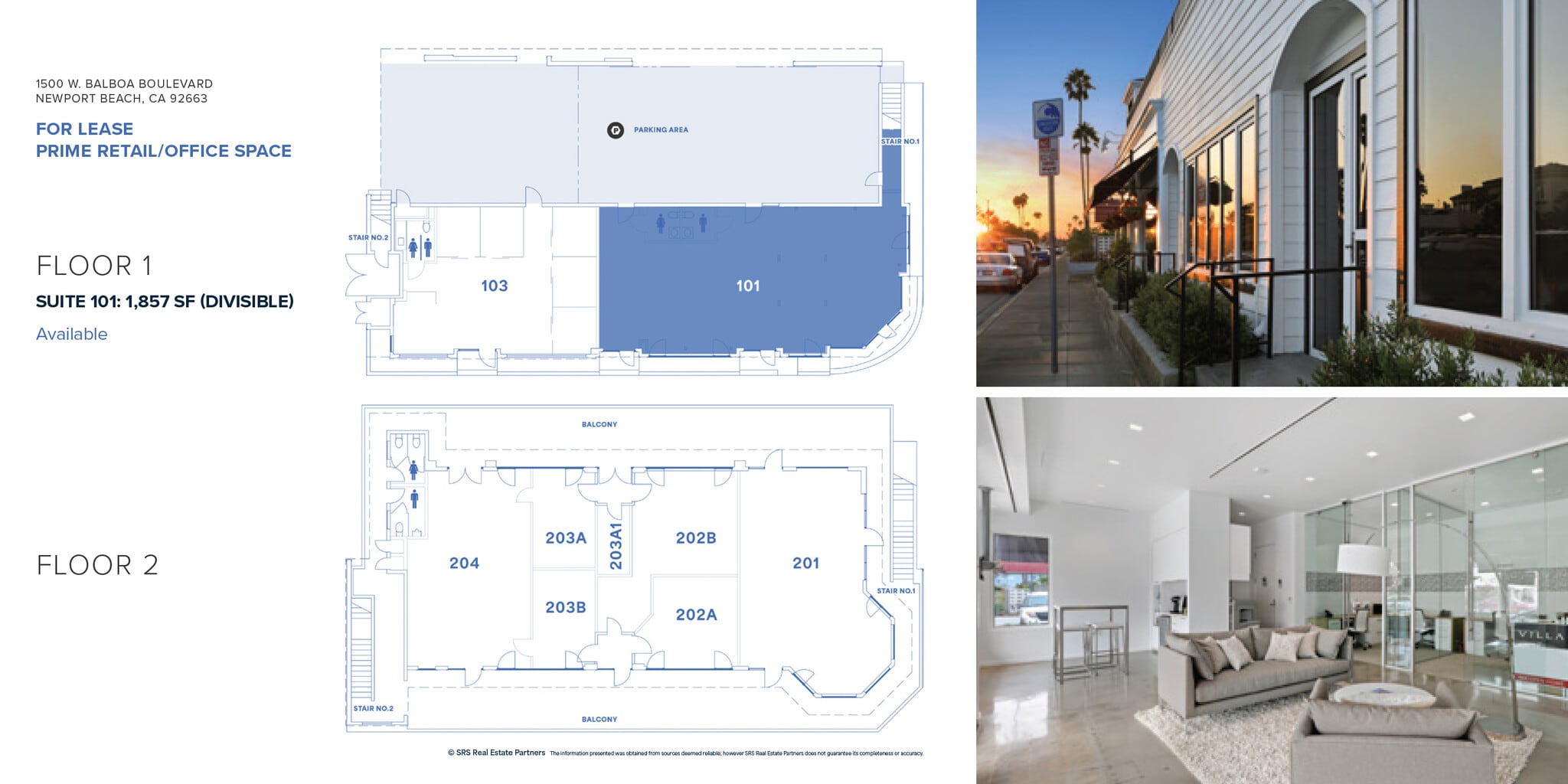 1500 W Balboa Blvd, Newport Beach, CA to rent Floor Plan- Image 1 of 1