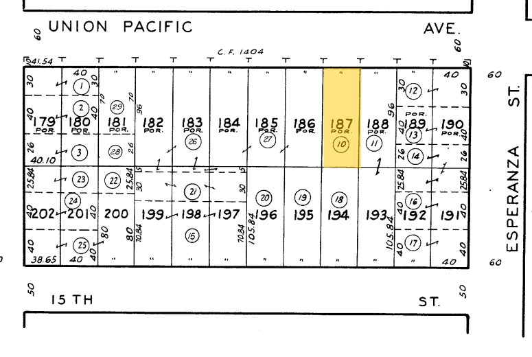 3536 Union Pacific Ave, Los Angeles, CA for sale - Plat Map - Image 1 of 5