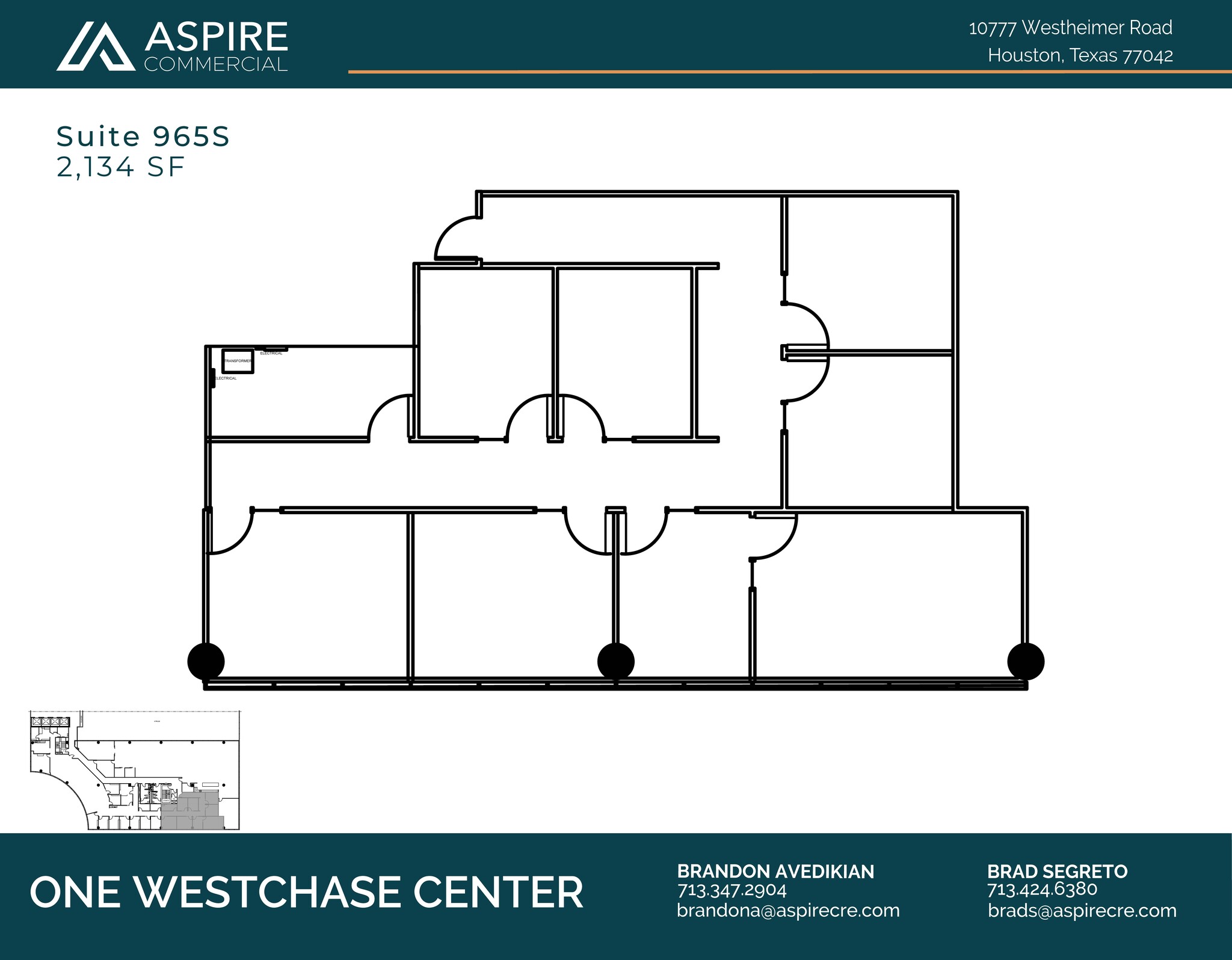 10777 Westheimer Rd, Houston, TX to rent Floor Plan- Image 1 of 1