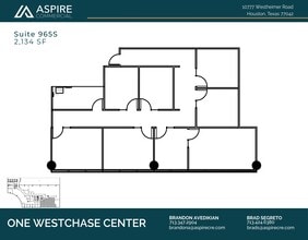 10777 Westheimer Rd, Houston, TX to rent Floor Plan- Image 1 of 1