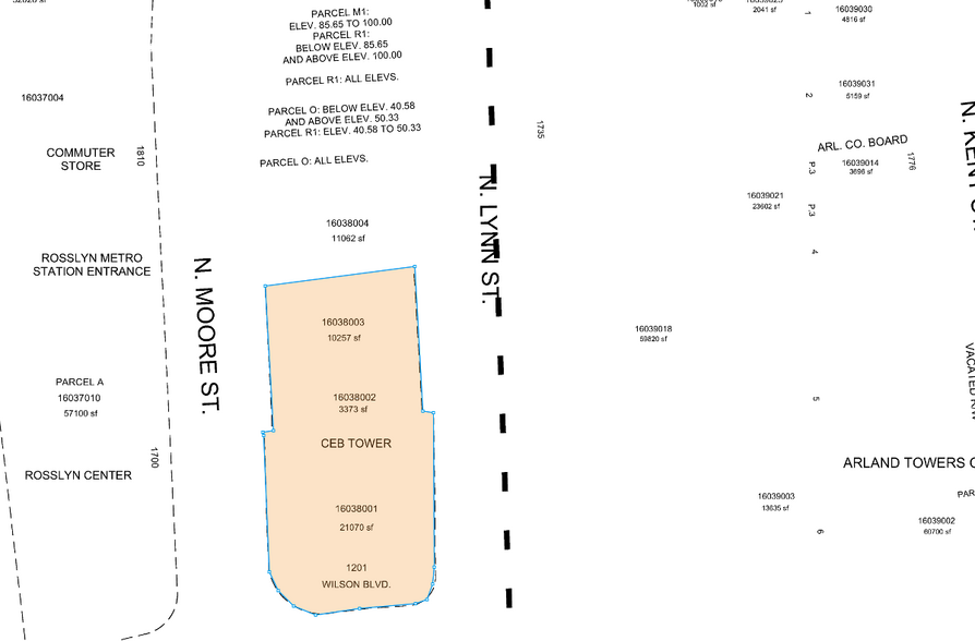 1201 Wilson Blvd, Arlington, VA for rent - Plat Map - Image 2 of 5