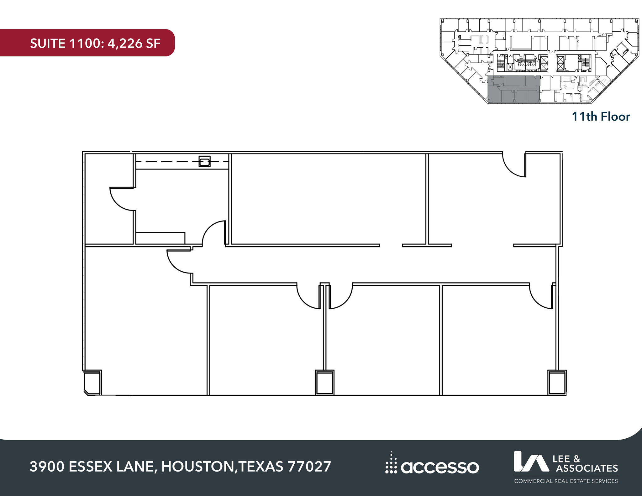 3900 Essex Ln, Houston, TX for rent Floor Plan- Image 1 of 3