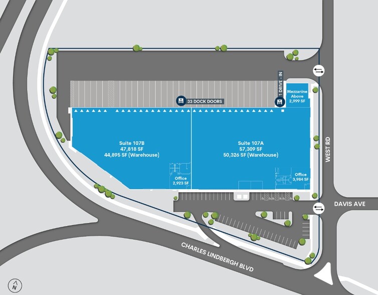 107 Charles Lindbergh Blvd, Garden City, NY for rent - Site Plan - Image 3 of 4