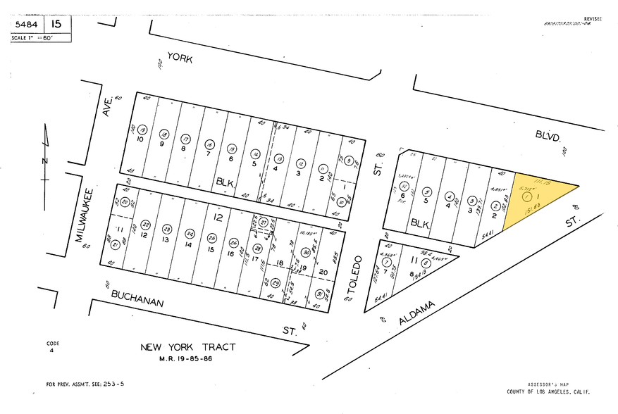 5924-5930 York Blvd, Los Angeles, CA for rent - Plat Map - Image 2 of 6