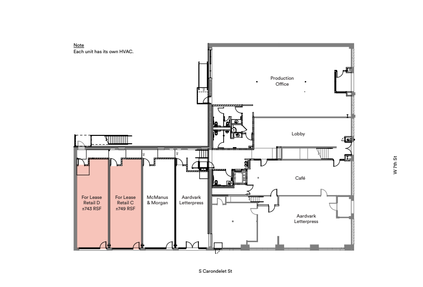 2500 W 7th St, Los Angeles, CA for rent Floor Plan- Image 1 of 3