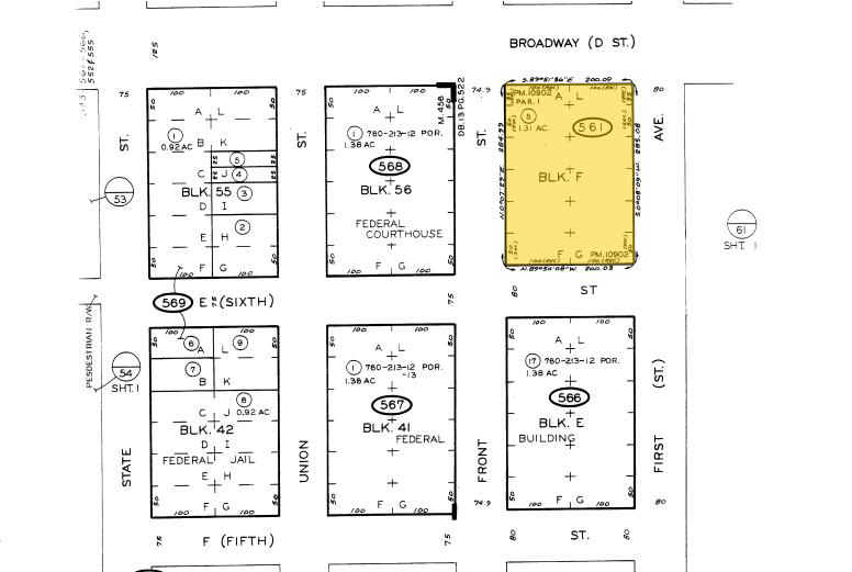 101 W Broadway, San Diego, CA for rent - Plat Map - Image 2 of 15