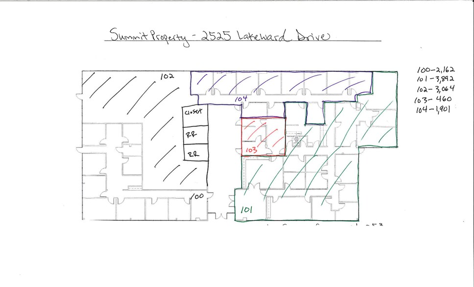 2525 Lakeward Dr, Jackson, MS for rent - Site Plan - Image 2 of 2