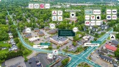 520 Lyndon Ln, Louisville, KY - AERIAL  map view