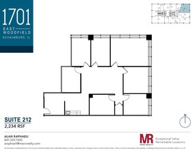 1701 E Woodfield Rd, Schaumburg, IL to rent Floor Plan- Image 1 of 1