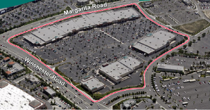 40400-40500 Winchester Rd, Temecula, CA - aerial  map view