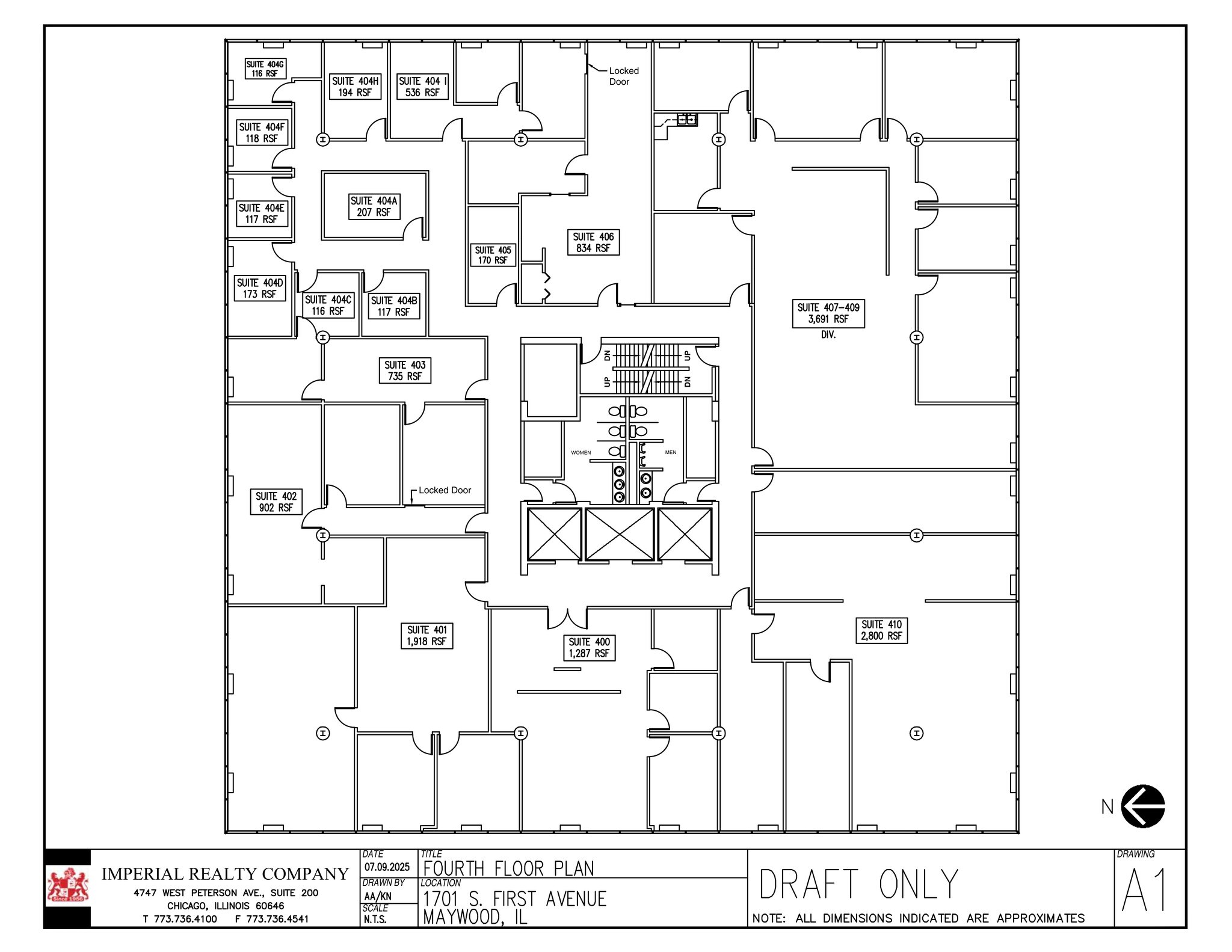 1701 S 1st Ave, Maywood, IL to rent Site Plan- Image 1 of 2