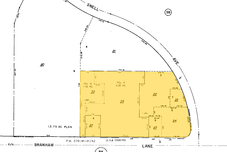 185 Branham Ln, San Jose, CA for rent - Plat Map - Image 3 of 6