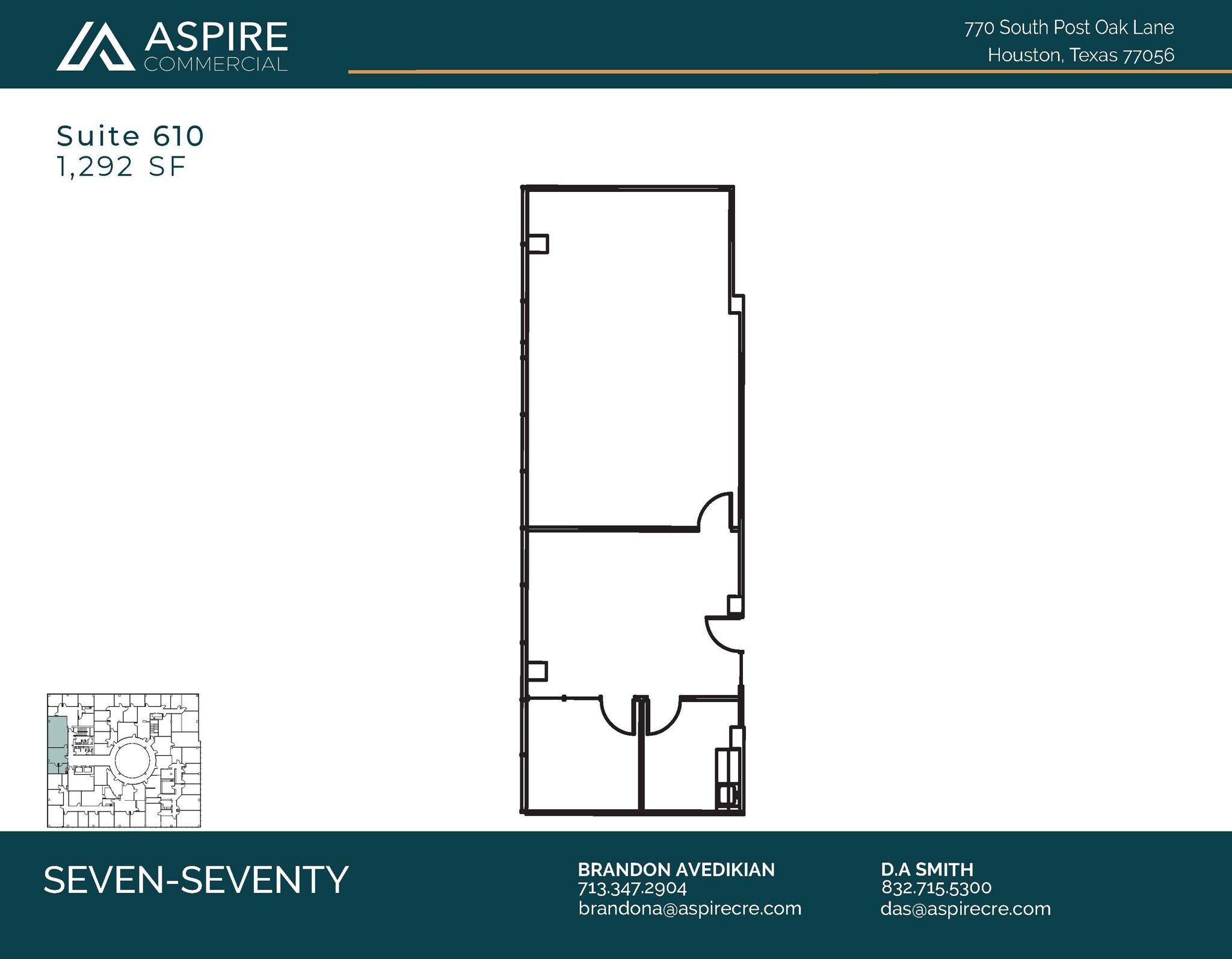 770 S Post Oak Ln, Houston, TX to rent Floor Plan- Image 1 of 1