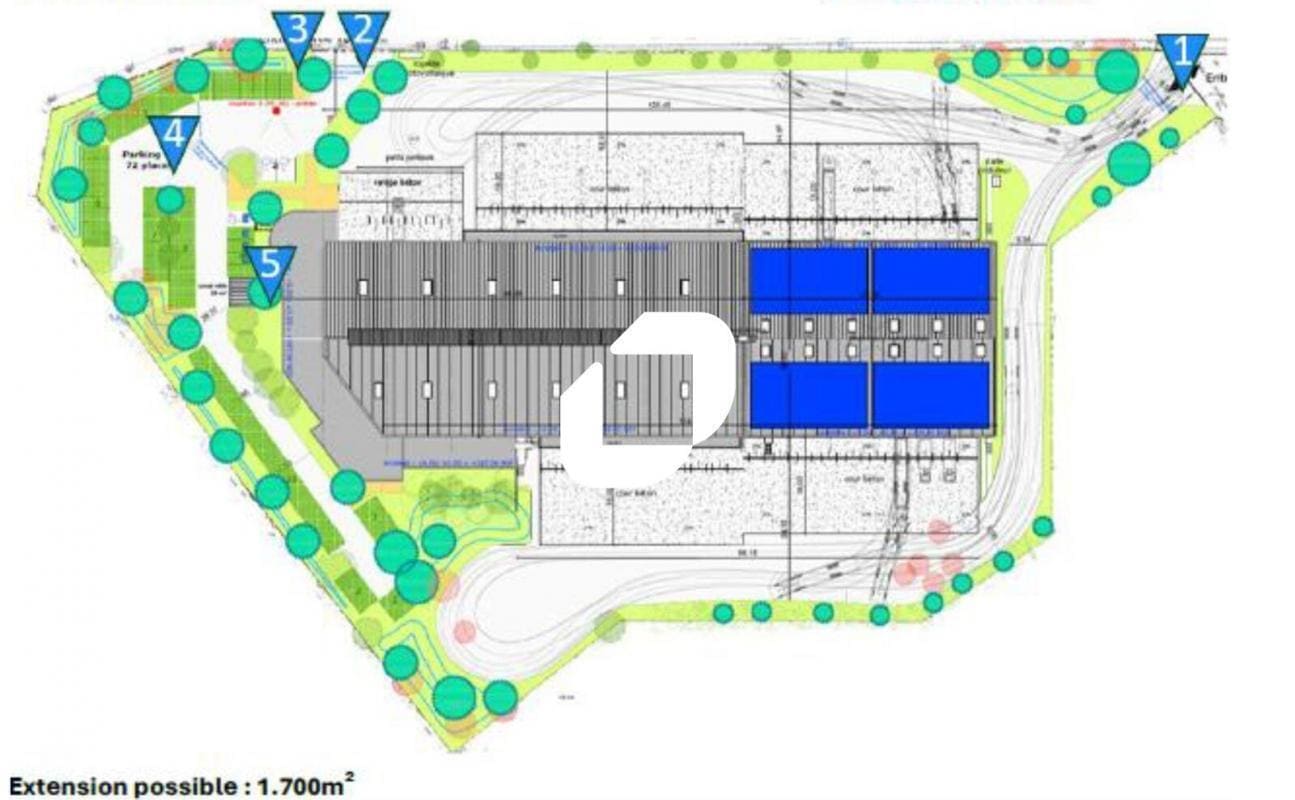 Industrial in Décines-Charpieu to rent Site Plan- Image 1 of 2