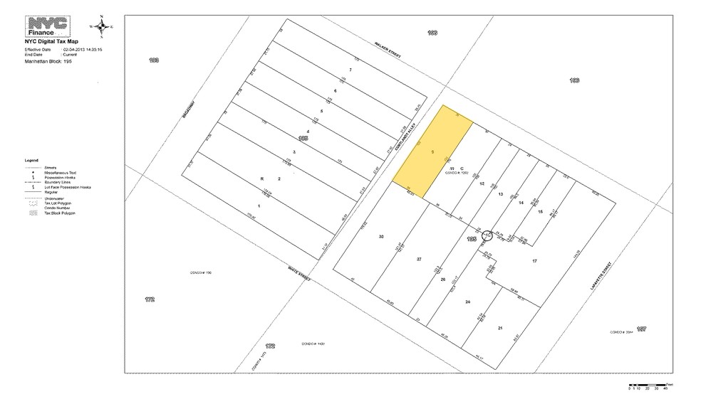 79 Walker St, New York, NY for rent - Plat Map - Image 2 of 19