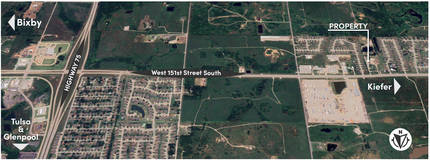 3548A W 151st St, Kiefer, OK - aerial  map view