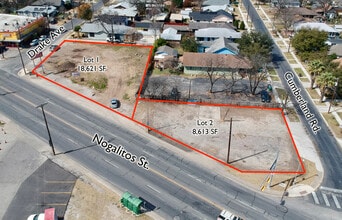 1417 Nogalitos St, San Antonio, TX - AERIAL  map view