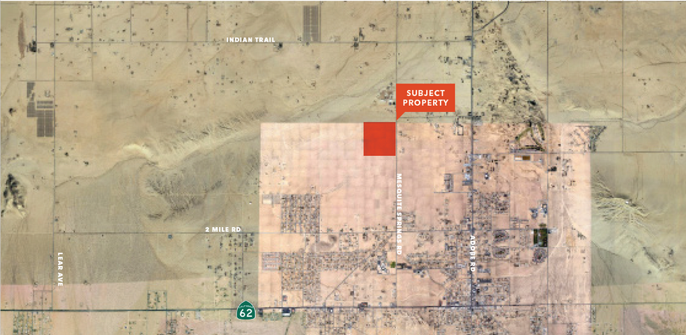 Mesquite Springs Rd & 2 Mile Rd, Twentynine Palms, CA for sale - Aerial - Image 1 of 1