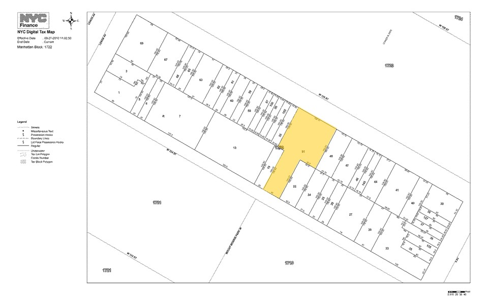 32-42 W 125th St, New York, NY for rent - Plat Map - Image 2 of 3