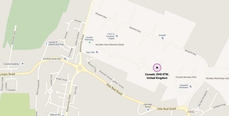 Medomsley Rd, Consett to rent Map- Image 1 of 1