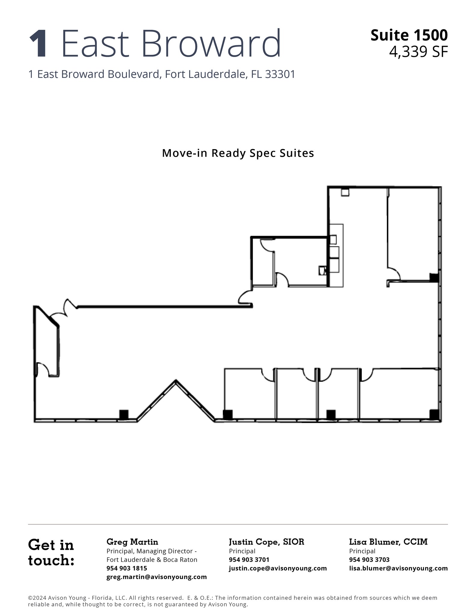 1 E Broward Blvd, Fort Lauderdale, FL to rent Floor Plan- Image 1 of 1