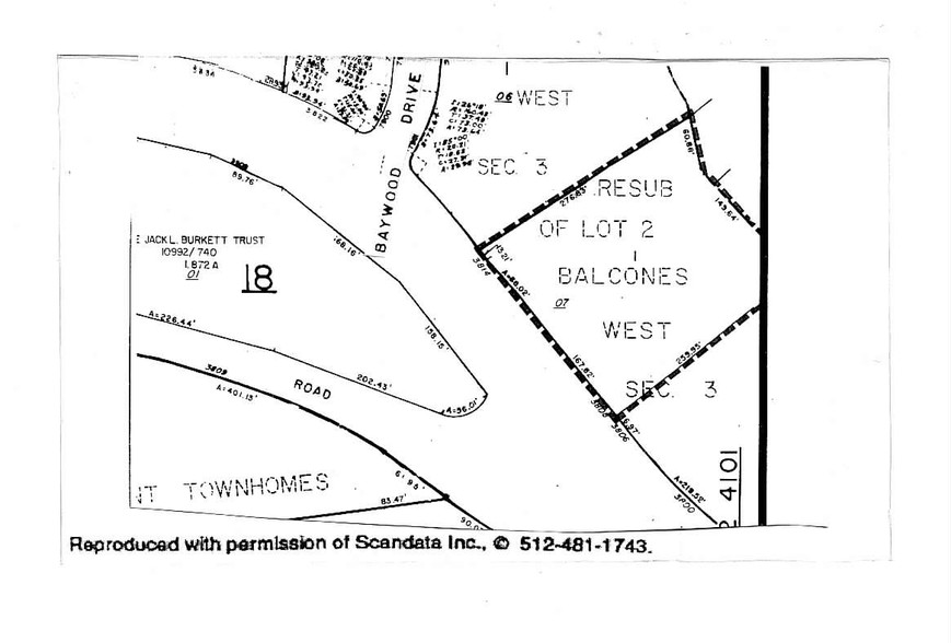 3808 Spicewood Springs Rd, Austin, TX for rent - Plat Map - Image 2 of 4