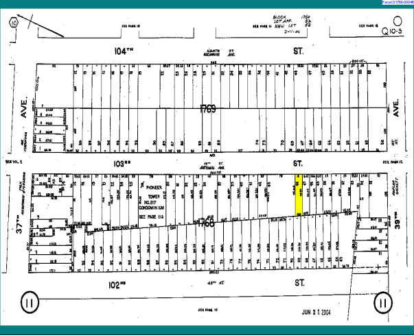 37-45 103rd St, Corona, NY for sale - Plat Map - Image 2 of 2