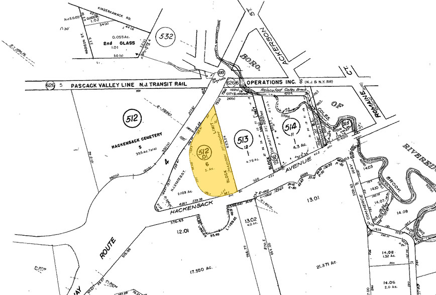 401 Hackensack Ave, Hackensack, NJ for rent - Plat Map - Image 2 of 13