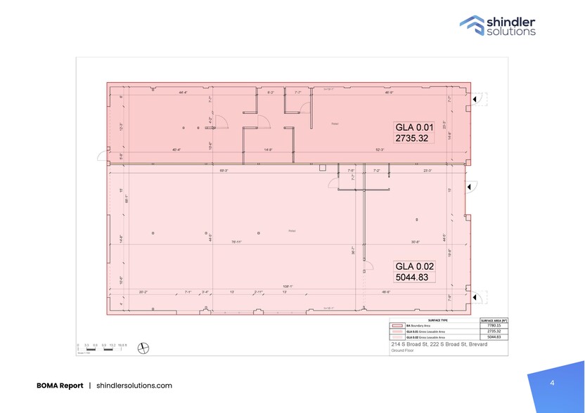 214 S Broad St, Brevard, NC for rent - Site Plan - Image 2 of 3