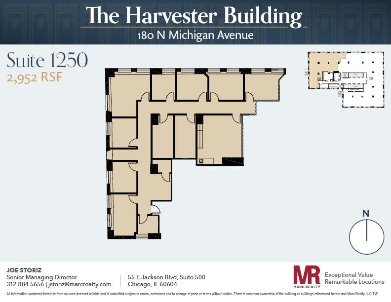 180 N Michigan Ave, Chicago, IL to rent Floor Plan- Image 1 of 1